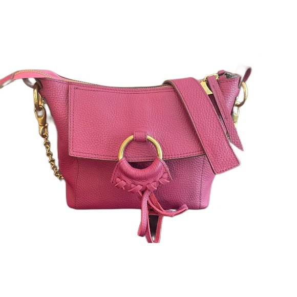 Bush Princess Leather Purse Pink Fuschia Handmade in Kenya Shoulder Bag - Picture 1 of 11